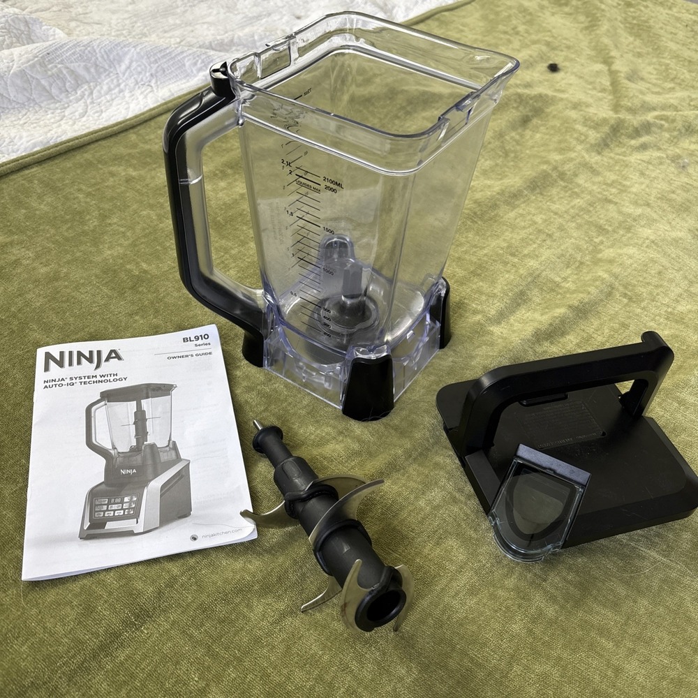 Ninja BL910 System Blender Pitcher 72 OZ REPLACEMENT + Lid + Blade